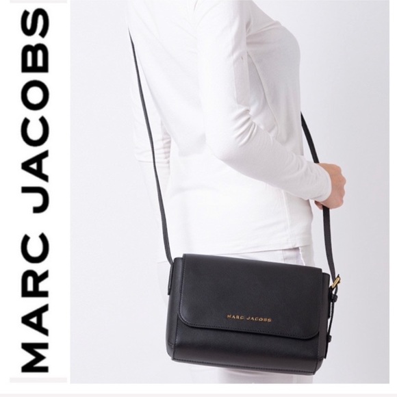 NWT Marc Jacobs leather shoulder crossbody black - Picture 2 of 8